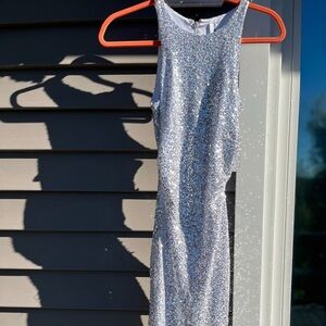 Abound Silver Sequin mini dress